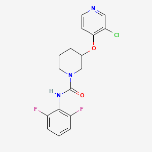 molecular formula C17H16ClF2N3O2 B2638023 3-((3-chloropyridin-4-yl)oxy)-N-(2,6-difluorophenyl)piperidine-1-carboxamide CAS No. 2034620-33-0