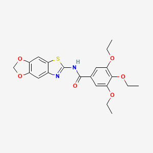 N-([1,3]dioxolo[4',5':4,5]benzo[1,2-d]thiazol-6-yl)-3,4,5-triethoxybenzamide