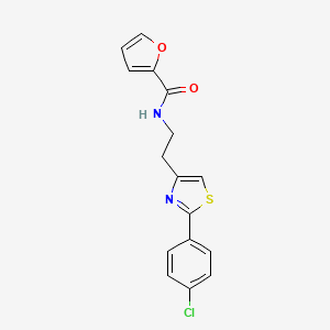 N-(2-(2-(4-chlorophenyl)thiazol-4-yl)ethyl)furan-2-carboxamide
