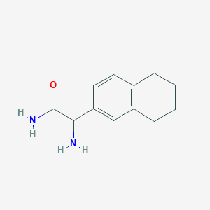 molecular formula C12H16N2O B2638040 2-氨基-2-(5,6,7,8-四氢萘-2-基)乙酰胺 CAS No. 1888711-12-3
