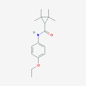 molecular formula C16H23NO2 B263805 N-(4-ethoxyphenyl)-2,2,3,3-tetramethylcyclopropanecarboxamide 