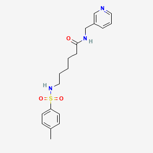 6-(4-methylphenylsulfonamido)-N-(pyridin-3-ylmethyl)hexanamide