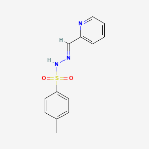 molecular formula C13H13N3O2S B2638058 4-Methyl-N-[(E)-pyridin-2-ylmethylideneamino]benzenesulfonamide CAS No. 1638215-52-7