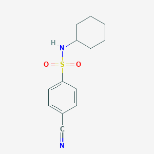 molecular formula C13H16N2O2S B263806 4-cyano-N-cyclohexylbenzenesulfonamide 