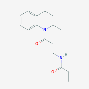 molecular formula C16H20N2O2 B2638064 N-[3-(2-methyl-1,2,3,4-tetrahydroquinolin-1-yl)-3-oxopropyl]prop-2-enamide CAS No. 2094408-02-1