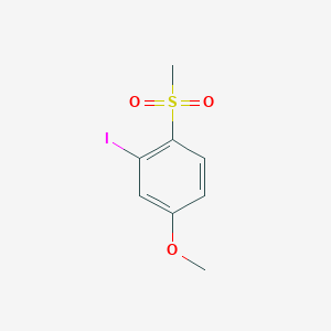molecular formula C8H9IO3S B2638068 2-Iodo-4-methoxy-1-(methylsulfonyl)benzene CAS No. 1965309-05-0