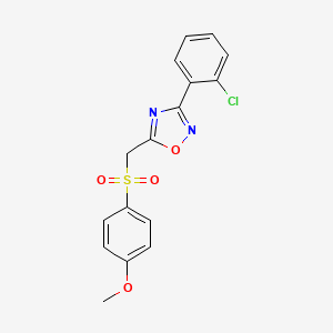 3-(2-Chlorophenyl)-5-(((4-methoxyphenyl)sulfonyl)methyl)-1,2,4-oxadiazole