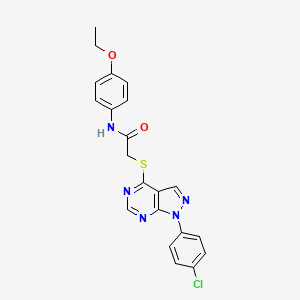 2-((1-(4-chlorophenyl)-1H-pyrazolo[3,4-d]pyrimidin-4-yl)thio)-N-(4-ethoxyphenyl)acetamide