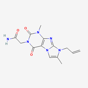 2-(4,7-Dimethyl-1,3-dioxo-6-prop-2-enylpurino[7,8-a]imidazol-2-yl)acetamide