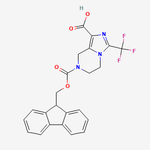 7-(9H-Fluoren-9-ylmethoxycarbonyl)-3-(trifluoromethyl)-6,8-dihydro-5H-imidazo[1,5-a]pyrazine-1-carboxylic acid