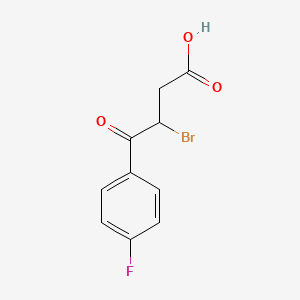 molecular formula C10H8BrFO3 B2638091 3-Bromo-4-(4-fluorophenyl)-4-oxobutanoic acid CAS No. 49780-08-7