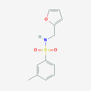 molecular formula C12H13NO3S B263810 N-(2-furylmethyl)-3-methylbenzenesulfonamide 
