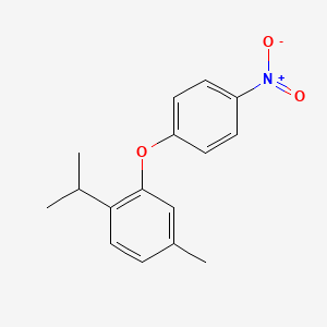 molecular formula C16H17NO3 B2638104 1-Isopropyl-4-methyl-2-(4-nitrophenoxy)benzene CAS No. 924870-03-1