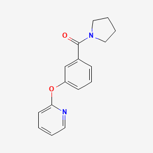 2-[3-(Pyrrolidine-1-carbonyl)phenoxy]pyridine
