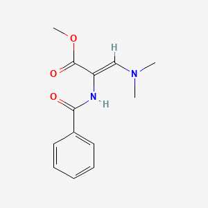 molecular formula C13H16N2O3 B2638116 Methyl 2-(benzoylamino)-3-(dimethylamino)acrylate CAS No. 125008-68-6; 56952-04-6