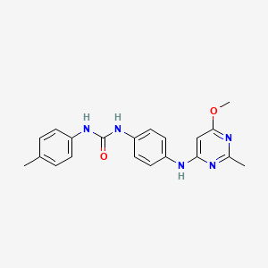 1-(4-((6-Methoxy-2-methylpyrimidin-4-yl)amino)phenyl)-3-(p-tolyl)urea