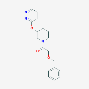 2-(Benzyloxy)-1-(3-(pyridazin-3-yloxy)piperidin-1-yl)ethanone