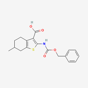 6-Methyl-2-(phenylmethoxycarbonylamino)-4,5,6,7-tetrahydro-1-benzothiophene-3-carboxylic acid