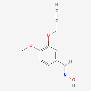 molecular formula C11H11NO3 B2638144 4-Methoxy-3-(2-propynyloxy)benzenecarbaldehyde oxime CAS No. 385383-47-1