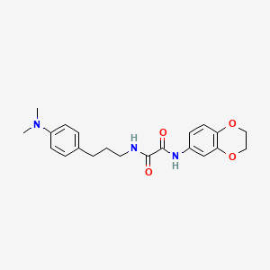N1-(2,3-dihydrobenzo[b][1,4]dioxin-6-yl)-N2-(3-(4-(dimethylamino)phenyl)propyl)oxalamide