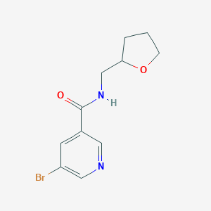 molecular formula C11H13BrN2O2 B263816 5-bromo-N-(tetrahydro-2-furanylmethyl)nicotinamide 
