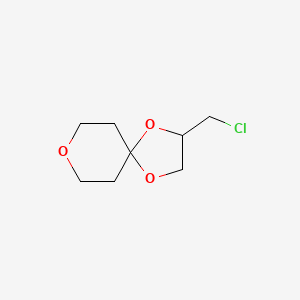 molecular formula C8H13ClO3 B2638173 2-(氯甲基)-1,4,8-三氧杂螺[4.5]癸烷 CAS No. 1551315-59-3
