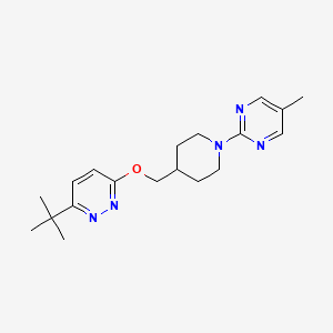 2-[4-[(6-Tert-butylpyridazin-3-yl)oxymethyl]piperidin-1-yl]-5-methylpyrimidine