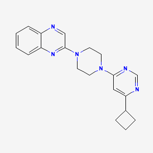 2-[4-(6-Cyclobutylpyrimidin-4-yl)piperazin-1-yl]quinoxaline