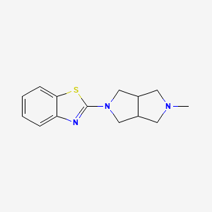 molecular formula C14H17N3S B2638187 2-(5-methylhexahydropyrrolo[3,4-c]pyrrol-2(1H)-yl)benzo[d]thiazole CAS No. 2097873-04-4