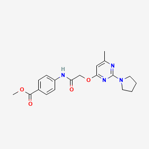 Methyl 4-({[(6-methyl-2-pyrrolidin-1-ylpyrimidin-4-yl)oxy]acetyl}amino)benzoate