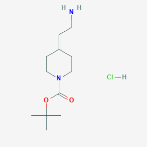 Tert-butyl 4-(2-aminoethylidene)piperidine-1-carboxylate;hydrochloride