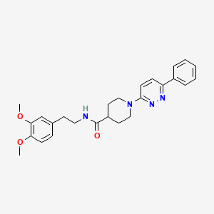N-(3,4-dimethoxyphenethyl)-1-(6-phenylpyridazin-3-yl)piperidine-4-carboxamide