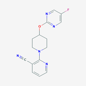 2-[4-(5-Fluoropyrimidin-2-yl)oxypiperidin-1-yl]pyridine-3-carbonitrile