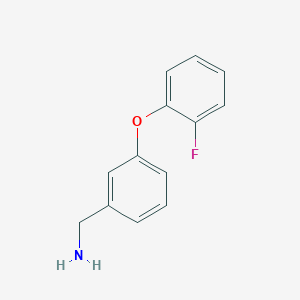 [3-(2-Fluorophenoxy)phenyl]methanamine