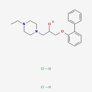 1-([1,1'-Biphenyl]-2-yloxy)-3-(4-ethylpiperazin-1-yl)propan-2-ol dihydrochloride