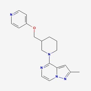 2-Methyl-4-[3-(pyridin-4-yloxymethyl)piperidin-1-yl]pyrazolo[1,5-a]pyrazine