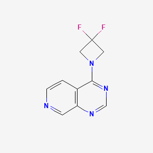 molecular formula C10H8F2N4 B2638301 4-(3,3-Difluoroazetidin-1-yl)pyrido[3,4-d]pyrimidine CAS No. 2320145-61-5