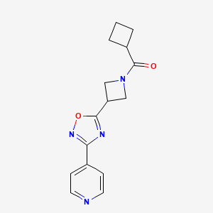 Cyclobutyl(3-(3-(pyridin-4-yl)-1,2,4-oxadiazol-5-yl)azetidin-1-yl)methanone