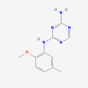 molecular formula C11H13N5O B2638339 N-(2-methoxy-5-methylphenyl)-1,3,5-triazine-2,4-diamine CAS No. 925070-03-7