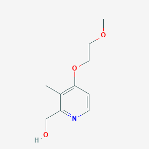 molecular formula C10H15NO3 B2638352 2-Pyridinemethanol, 4-(2-methoxyethoxy)-3-methyl- CAS No. 206990-53-6