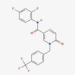 N-(2,4-Difluorophenyl)-6-oxo-1-(4-(trifluoromethyl)benzyl)-1,6-dihydro-3-pyridinecarboxamide