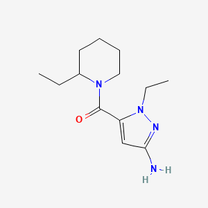 1-ethyl-5-[(2-ethylpiperidin-1-yl)carbonyl]-1H-pyrazol-3-amine