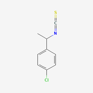 molecular formula C9H8ClNS B2638378 1-Chloro-4-(1-isothiocyanatoethyl)benzene CAS No. 86841-89-6