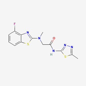 2-((4-fluorobenzo[d]thiazol-2-yl)(methyl)amino)-N-(5-methyl-1,3,4-thiadiazol-2-yl)acetamide