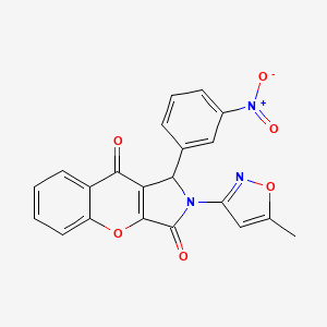 2-(5-Methylisoxazol-3-yl)-1-(3-nitrophenyl)-1,2-dihydrochromeno[2,3-c]pyrrole-3,9-dione