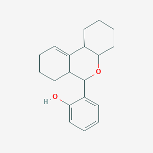 molecular formula C19H24O2 B2638391 2-(2,3,4,4a,6,6a,7,8,9,10b-decahydro-1H-benzo[c]chromen-6-yl)phenol CAS No. 470686-92-1