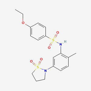 N-(5-(1,1-dioxidoisothiazolidin-2-yl)-2-methylphenyl)-4-ethoxybenzenesulfonamide
