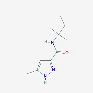 3-methyl-N-(2-methylbutan-2-yl)-1H-pyrazole-5-carboxamide