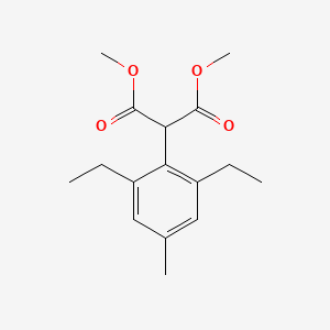 molecular formula C16H22O4 B2638404 Dimethyl 2-(2,6-diethyl-4-methylphenyl)propanedioate CAS No. 243973-72-0