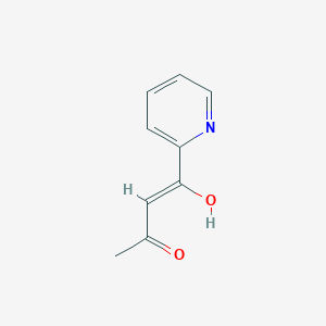 molecular formula C9H9NO2 B263842 4-Hydroxy-4-(2-pyridinyl)-3-buten-2-one 